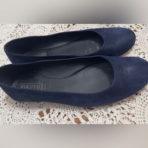 VIAJIYU NAVY BLUE FLATS (shoe15)